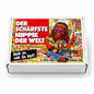 Der schärfste Hippie der Welt – weiße Geschenkbox, Vorderansicht