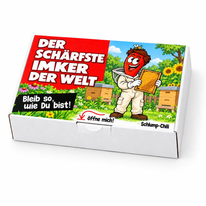 Der schärfste Imker der Welt – Geschenkschachtel schräg