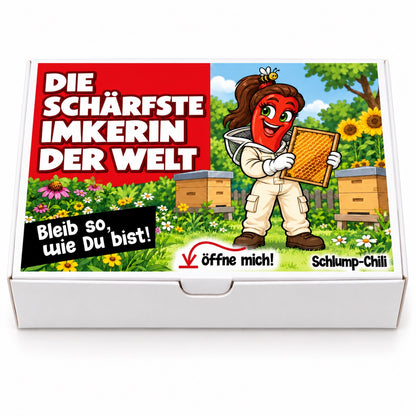 Die schärfste Imkerin der Welt – Geschenkschachtel frontal