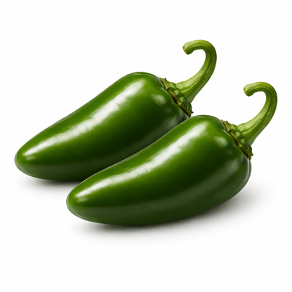 Frische Jalapeño Chili (rot, gelb, grün)