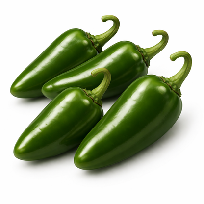 Frische Jalapeño Chili (rot, gelb, grün)