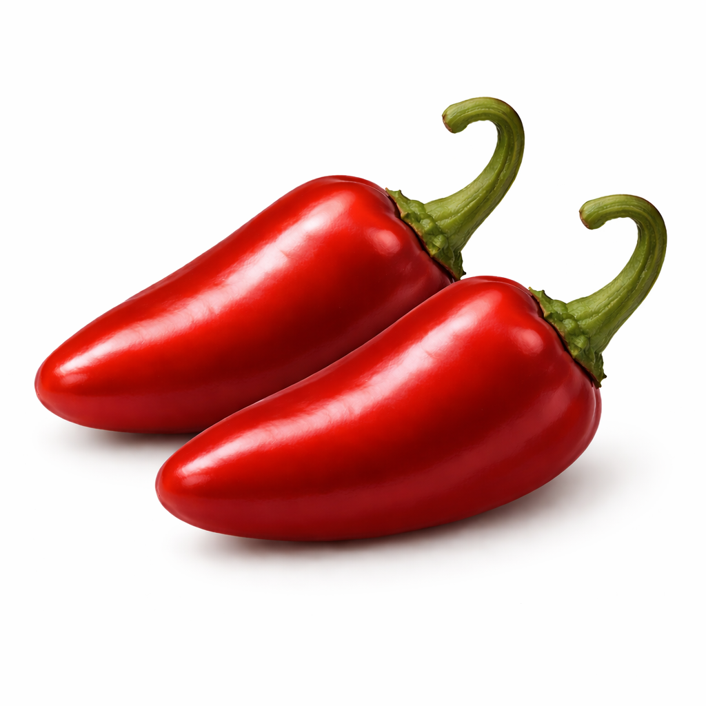 Frische Jalapeño Chili (rot, gelb, grün)