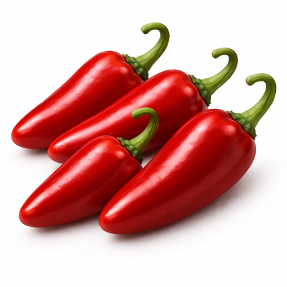 Frische Jalapeño Chili (rot, gelb, grün)