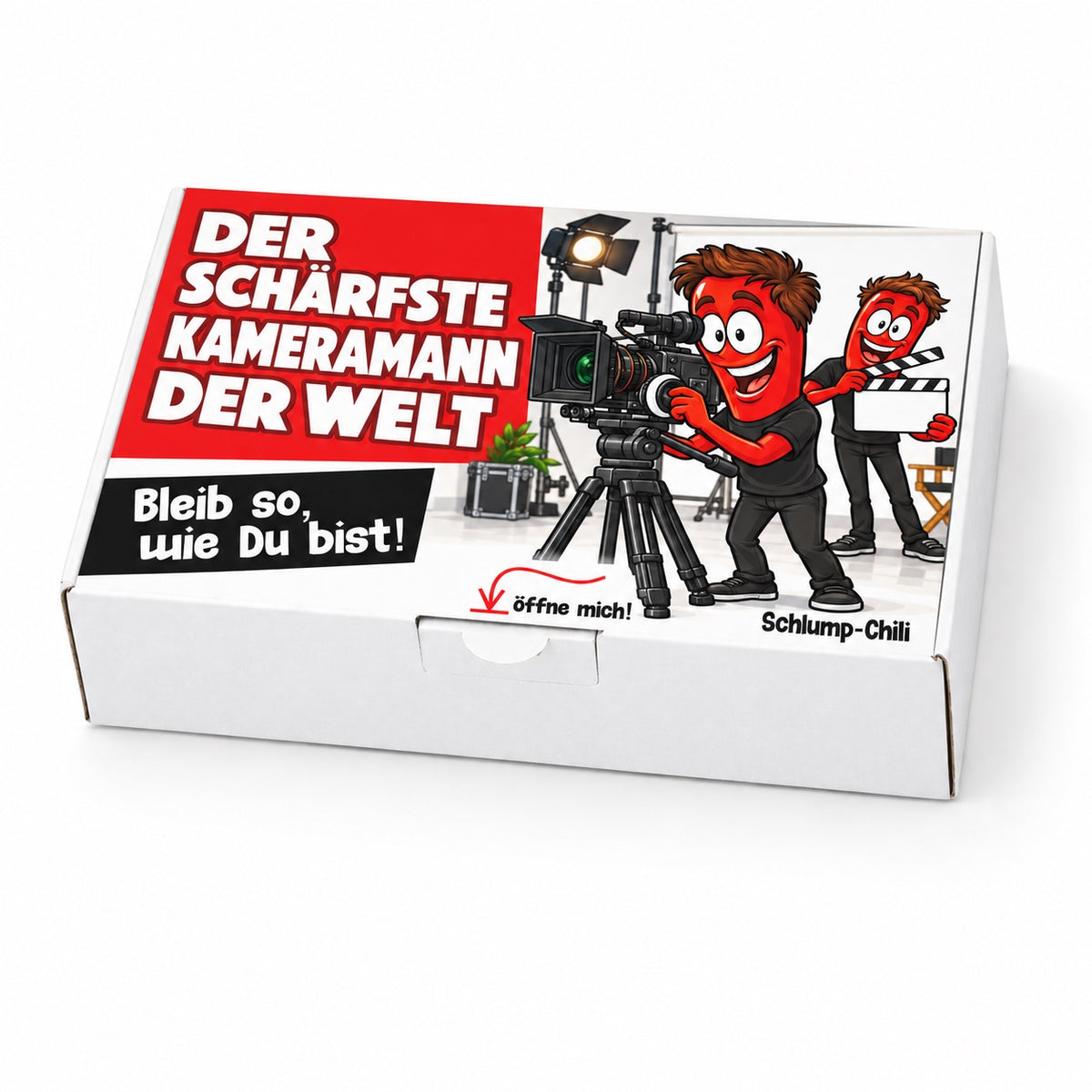 Der schärfste Kameramann der Welt – Geschenkschachtel schräg