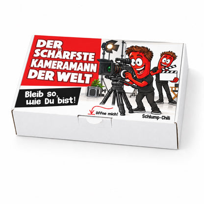 Der schärfste Kameramann der Welt – Geschenkschachtel schräg