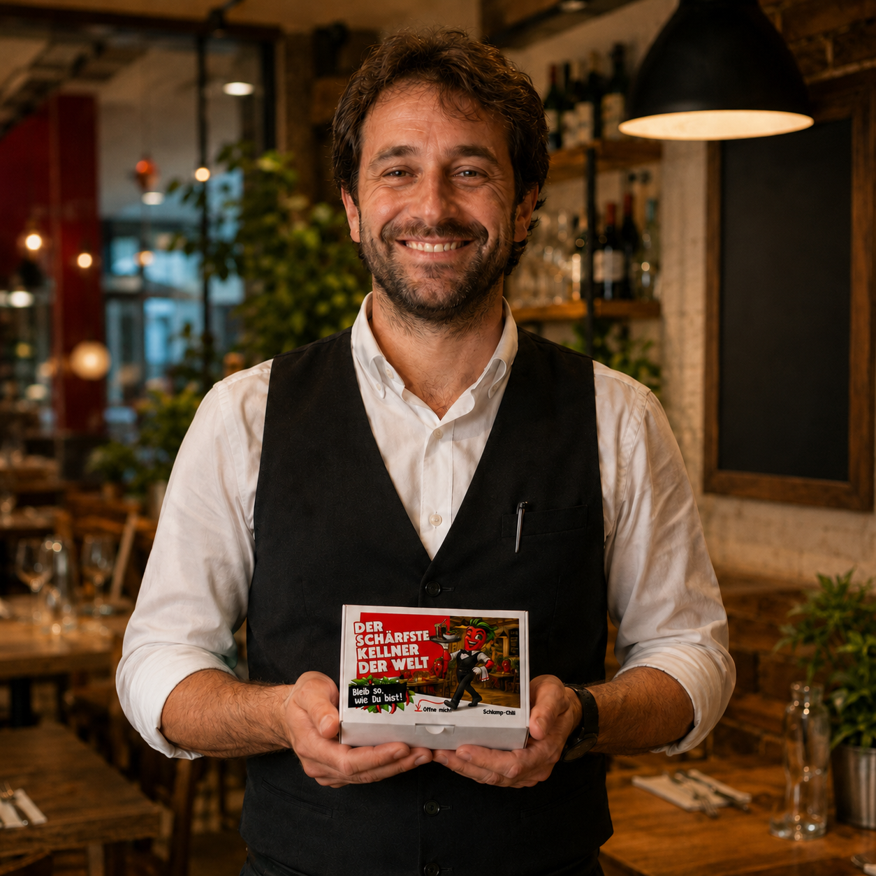 Der schärfste Kellner der Welt Geschenk Set für den Gastro Mitarbeiter