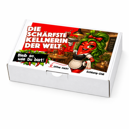 Die schärfste Kellnerin der Welt Geschenk Set für die Gastro Mitarbeiterin