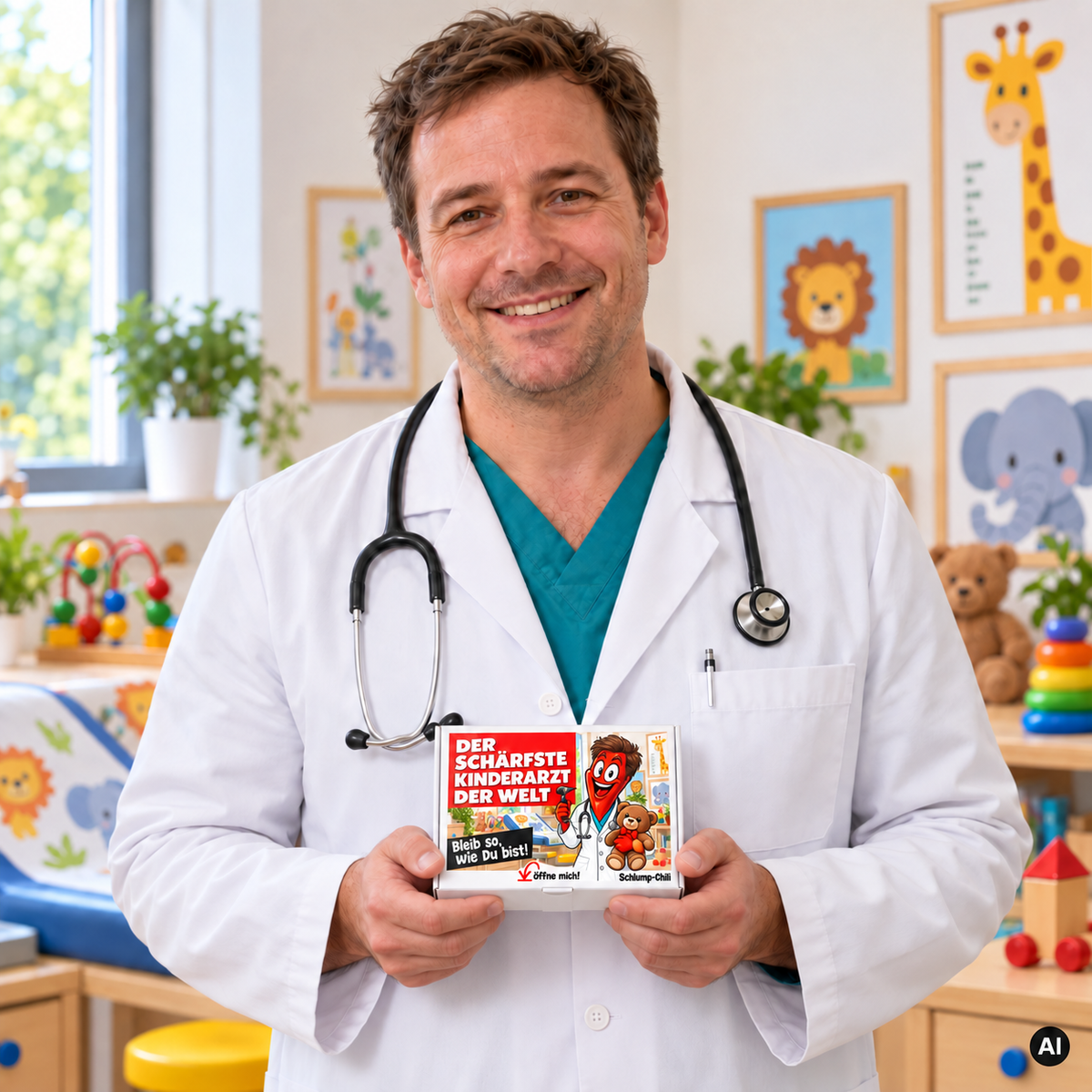 Der schärfste Kinderarzt der Welt – Geschenkidee (AI)