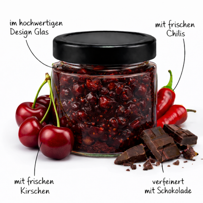 COSEL Kirsch Schoko Chili Fruchtaufstrich