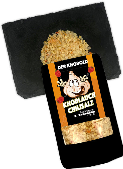DER KNOBOLD Knoblauch Chili Gewürzsalz Probierpack 20g