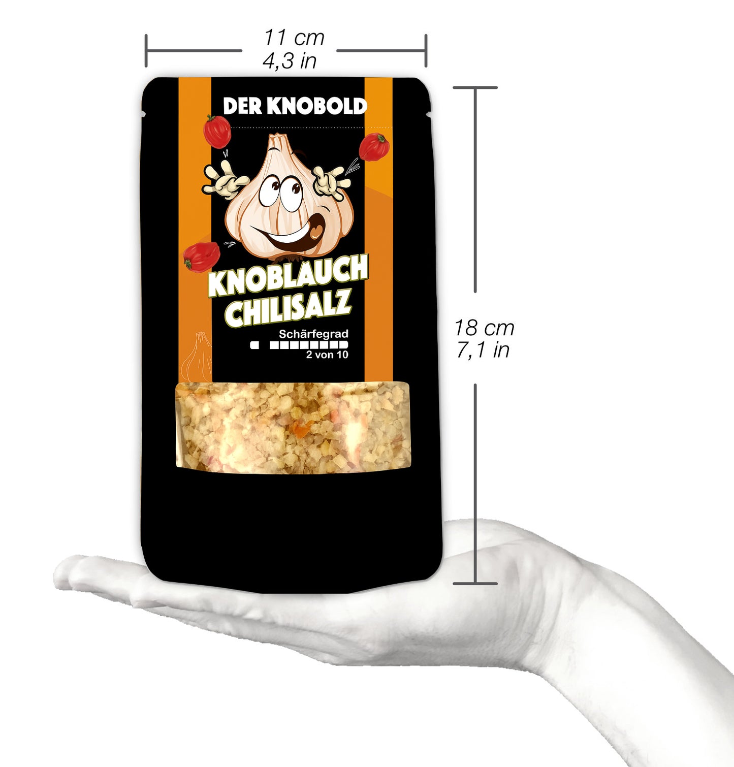 DER KNOBOLD Knoblauch Chili Gewürzsalz Probierpack 20g