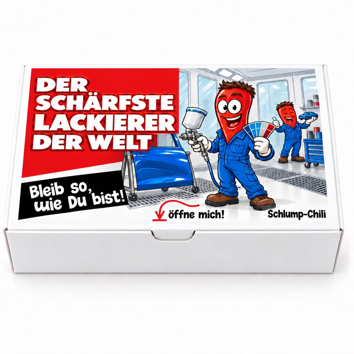 Der schärfste Lackierer der Welt – Schachtel frontal