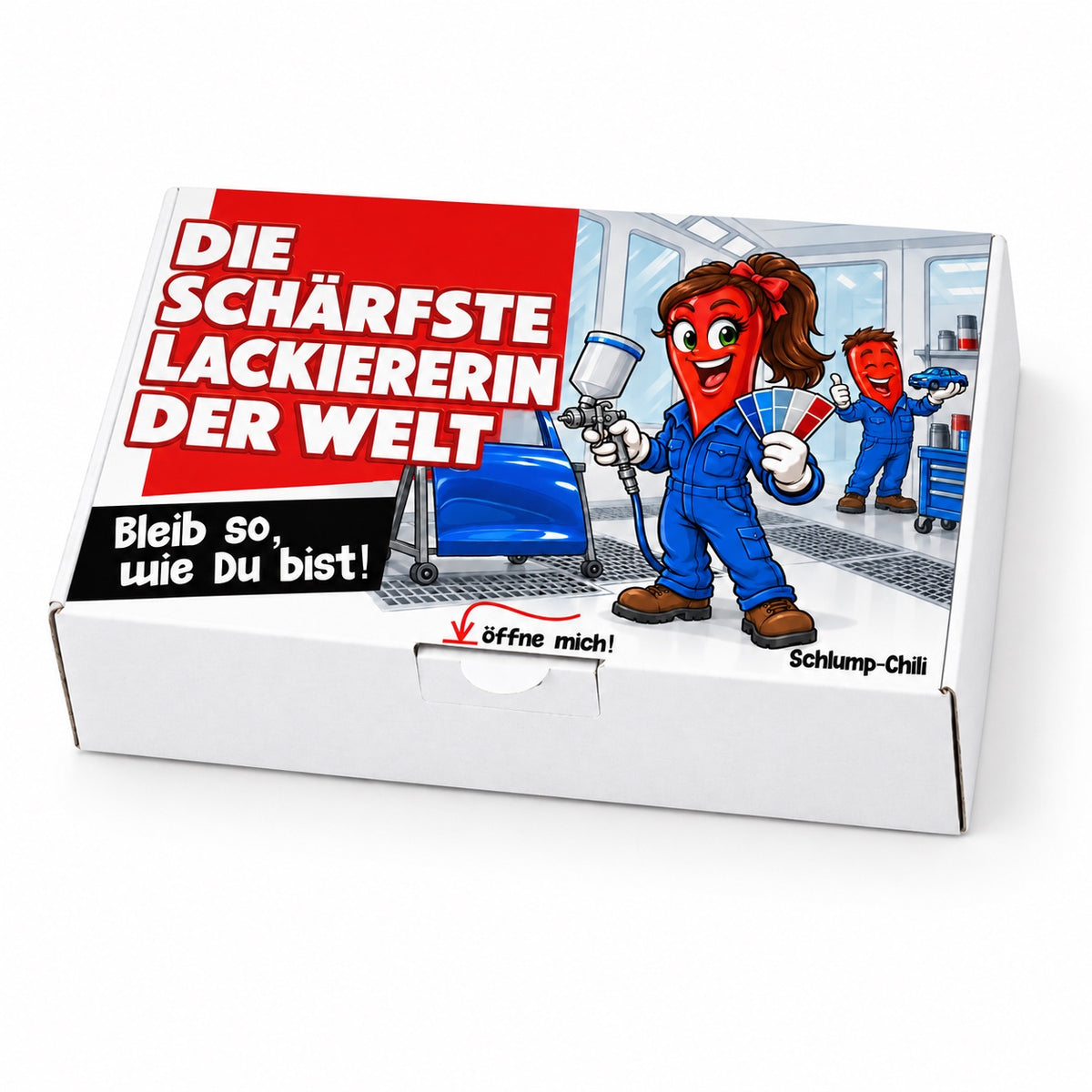 Die schärfste Lackiererin der Welt – Schachtel schräg