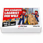 Der schärfste Lagerist der Welt – Geschenkbox Vorderansicht