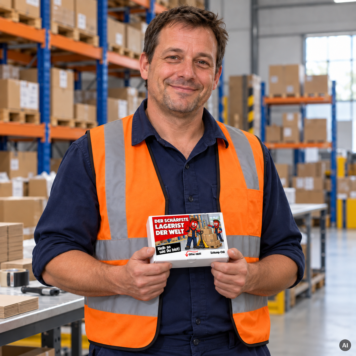 Der schärfste Lagerist der Welt – Geschenkidee (AI)
