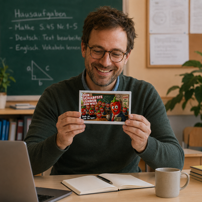 Der schärfste Lehrer der Welt - Ein witziges Geschenk!