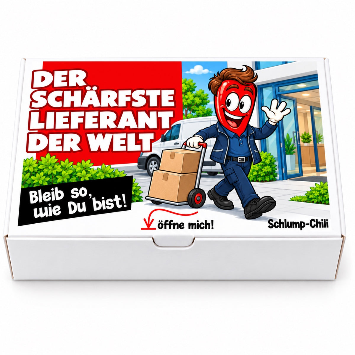 Der schärfste Lieferant der Welt – Vorderansicht