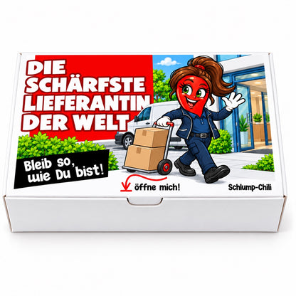 Die schärfste Lieferantin der Welt – Vorderansicht