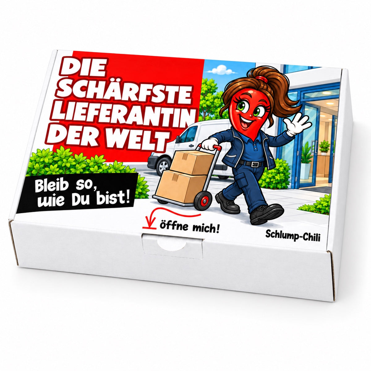 Die schärfste Lieferantin der Welt – Schrägansicht