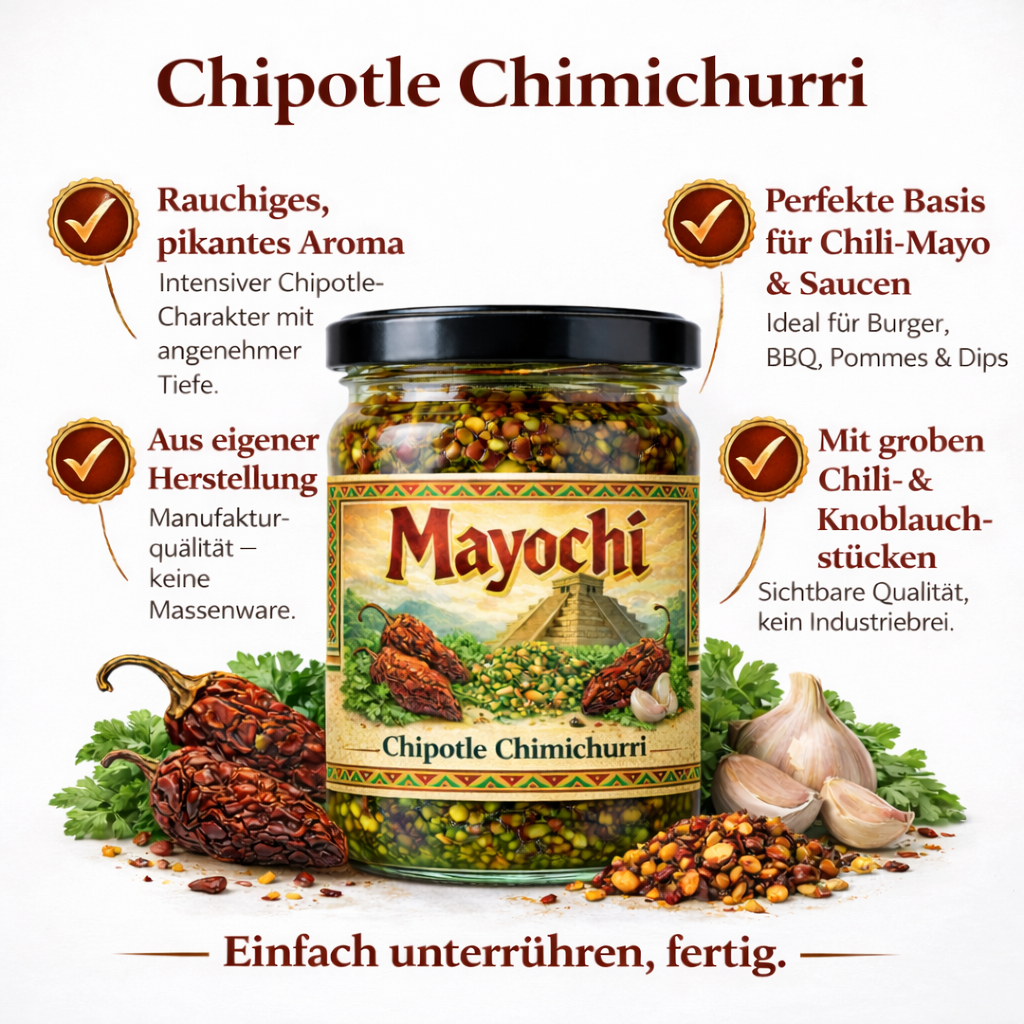 MAYOCHI - Mayo Chili Grundstoff Chipotle Chimichurri (90g)