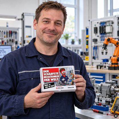 Der schärfste Mechatroniker der Welt – Geschenkidee (AI)