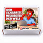 Der schärfste Mitarbeiter der Welt – weiße Geschenkbox, Vorderansicht