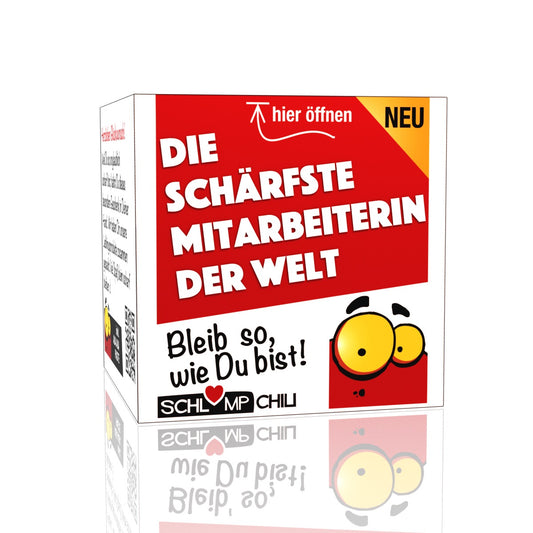 Die schärfste Mitarbeiterin der Welt - Ein witziges Geschenk Set für die Kollegin