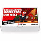 Der schärfste Moderator der Welt – Geschenkbox Vorderansicht