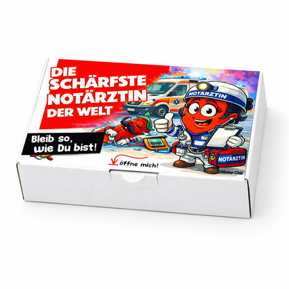 Die schärfste Notärztin der Welt - Ein witziges Sani Geschenk für Rettungskräfte