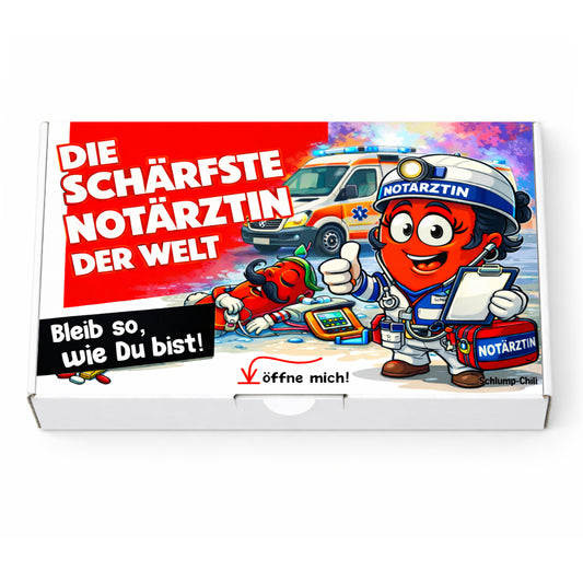 Die schärfste Notärztin der Welt - Ein witziges Sani Geschenk für Rettungskräfte