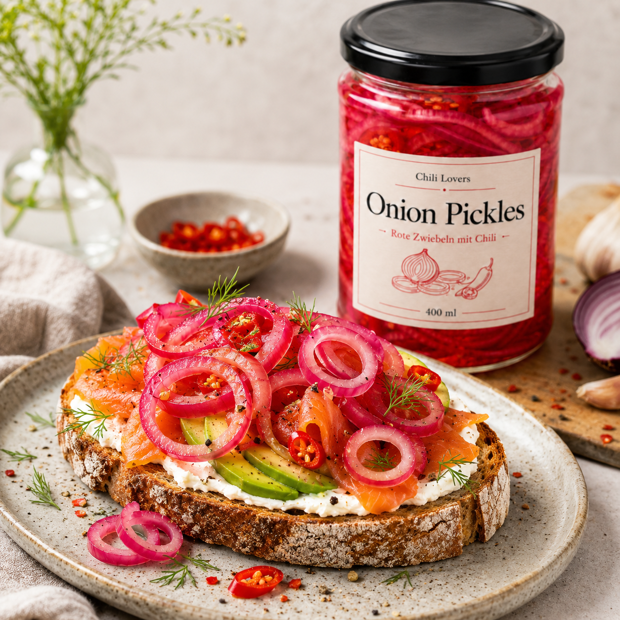 Onion Pickles Brot