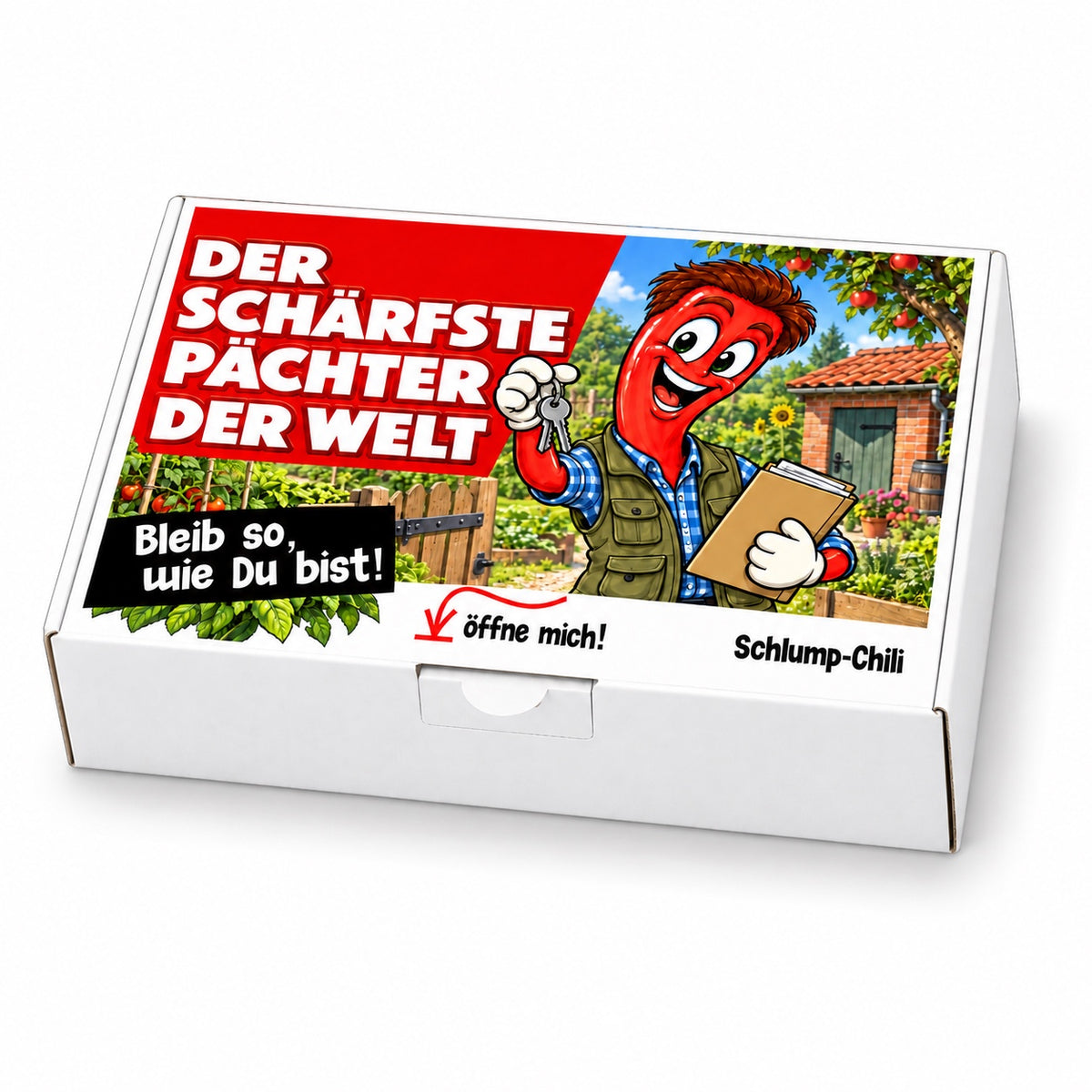 Geschenkbox Der schärfste Pächter der Welt – Schrägansicht