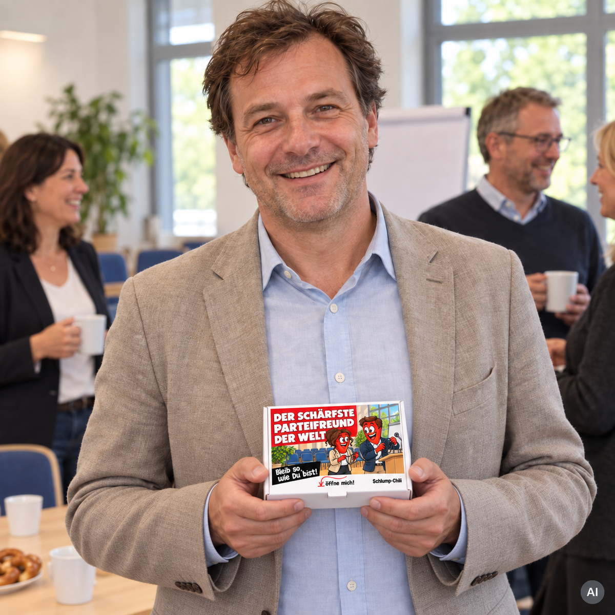 Der schärfste Parteifreund der Welt – Geschenkidee (AI)