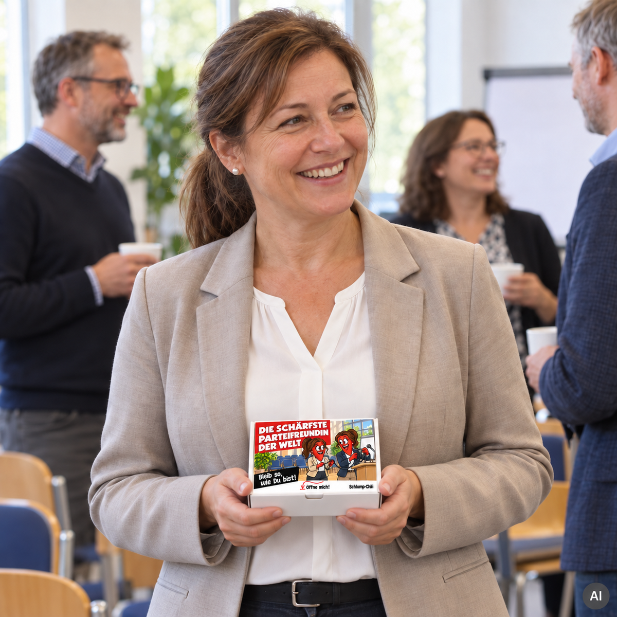Die schärfste Parteifreundin der Welt – Geschenkidee (AI)