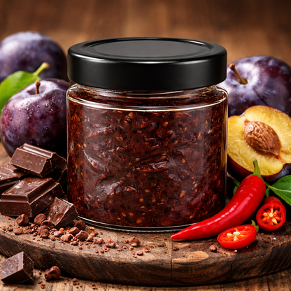 PFLUEMLI Pflaume Schoko Chili Fruchtaufstrich