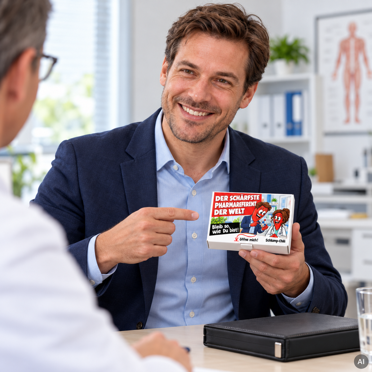 Der schärfste Pharmareferent der Welt – Geschenkidee (AI)