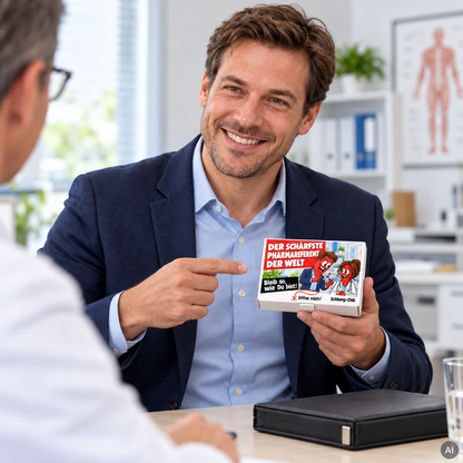 Der schärfste Pharmareferent der Welt – Geschenkidee (AI)