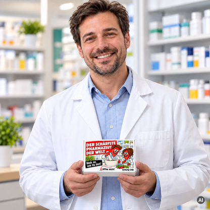 Der schärfste Pharmazeut der Welt – Geschenkidee (AI)