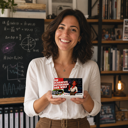 Die schärfste Physikerin der Welt 🧑🏻‍🔬 Ein witziges Physik Geschenk Set