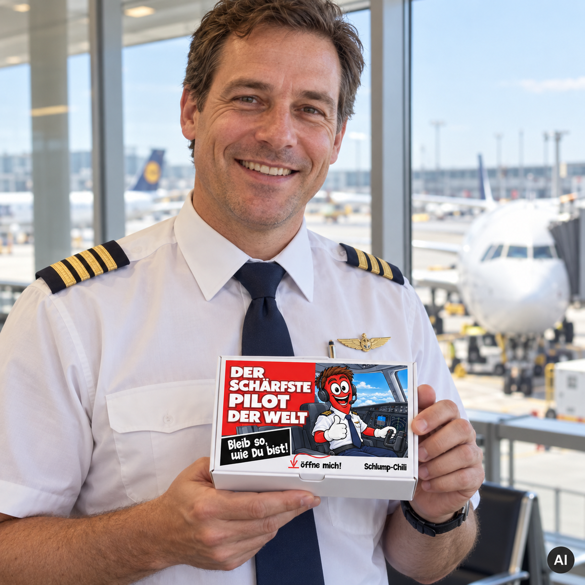 Der schärfste Pilot der Welt – Geschenkidee (AI)