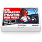 Die schärfste Pilotin der Welt – Geschenkbox Vorderansicht