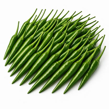 Frische Birds Eye Chilis rot, grün (Piri Piri)