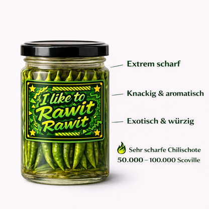 I LIKE TO RAWIT RAWIT - eingelegte Thai Chilis (100ml)