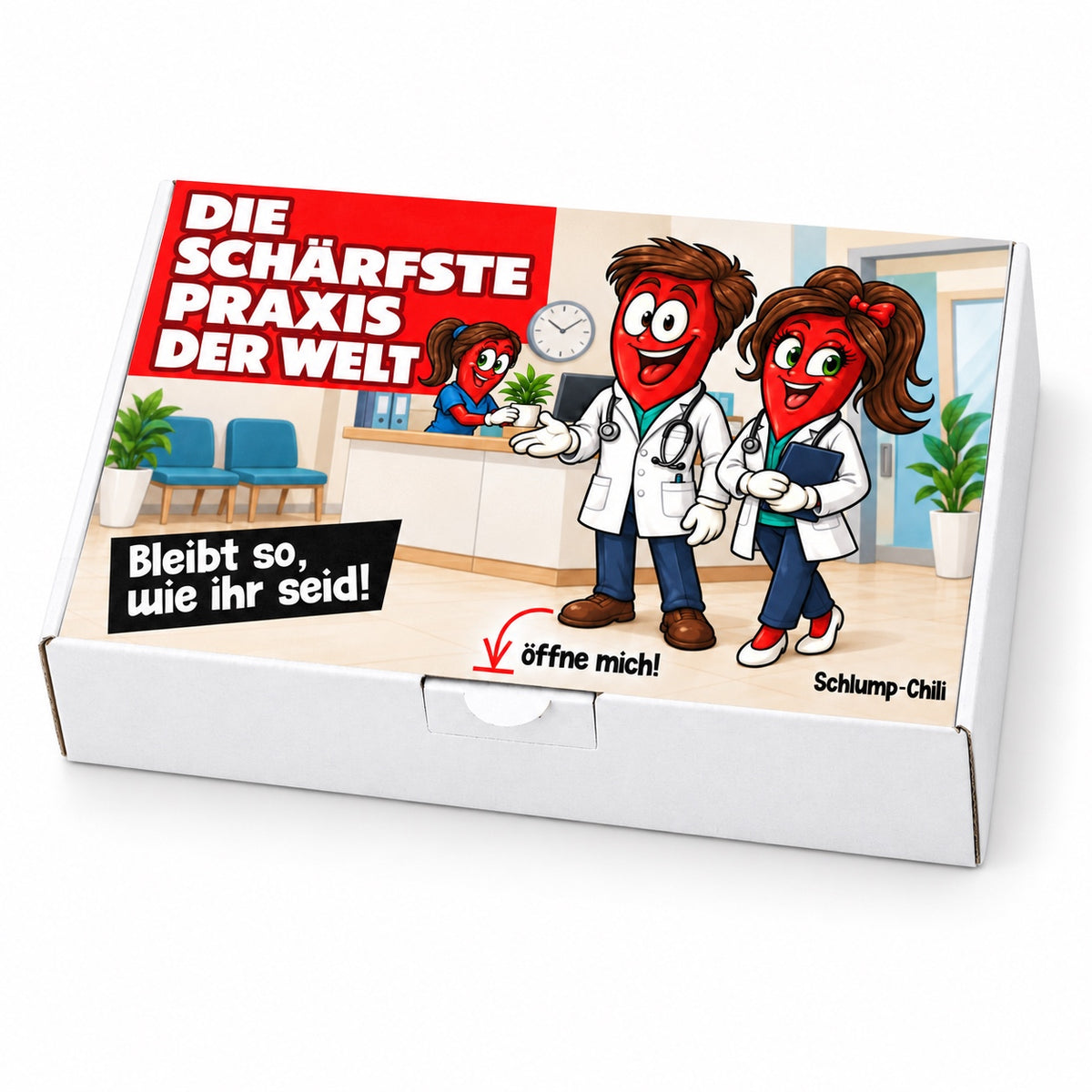 Die schärfste Praxis der Welt – Schrägansicht