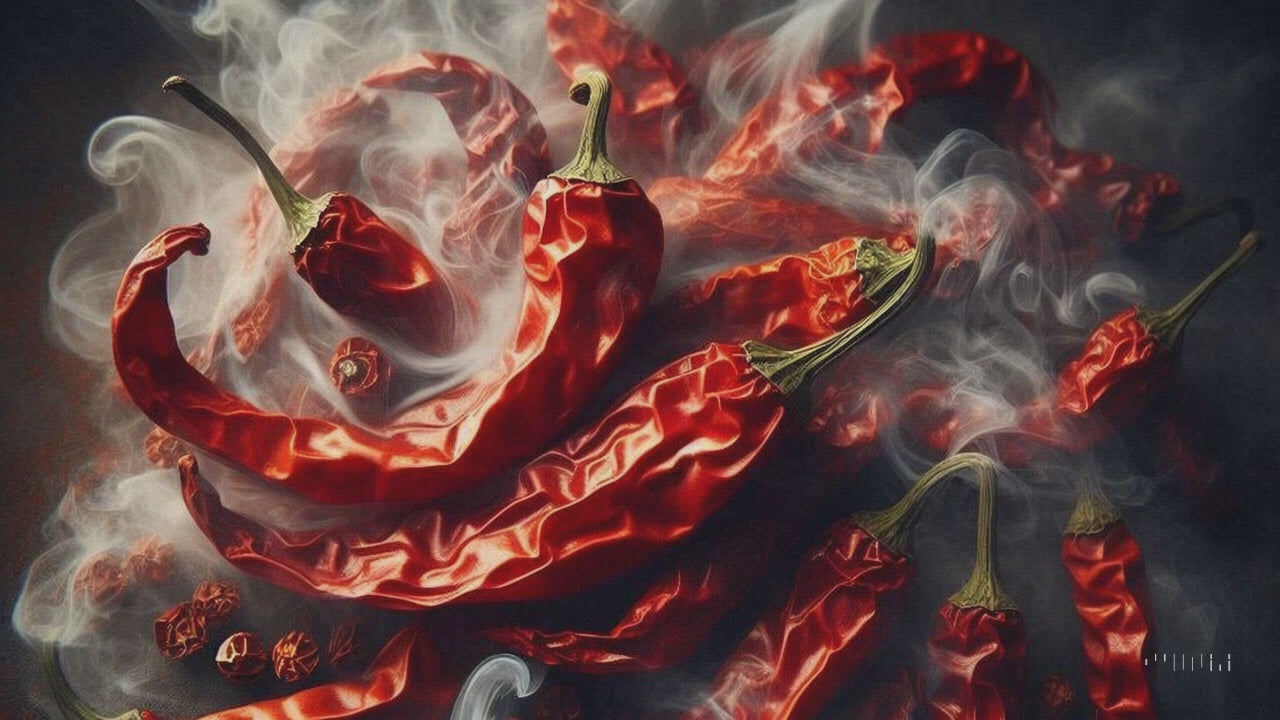 Video laden: Getrocknete geräucherte rote Cayenne Chilischoten