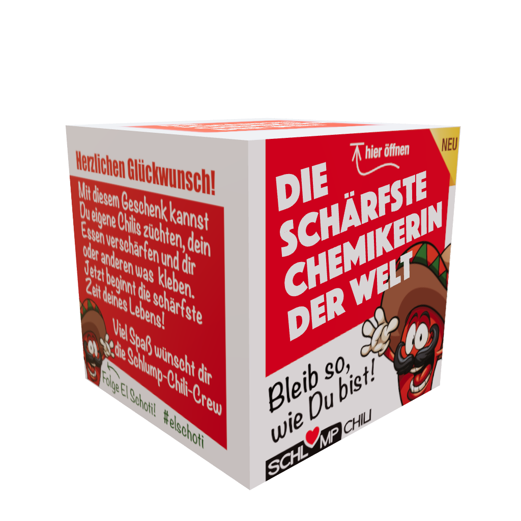 lustiges Geschenk für Chemikerin 3D Ansicht