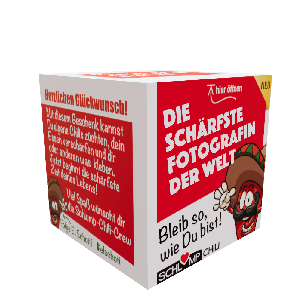 lustiges Geschenk für Fotografin 3D Ansicht