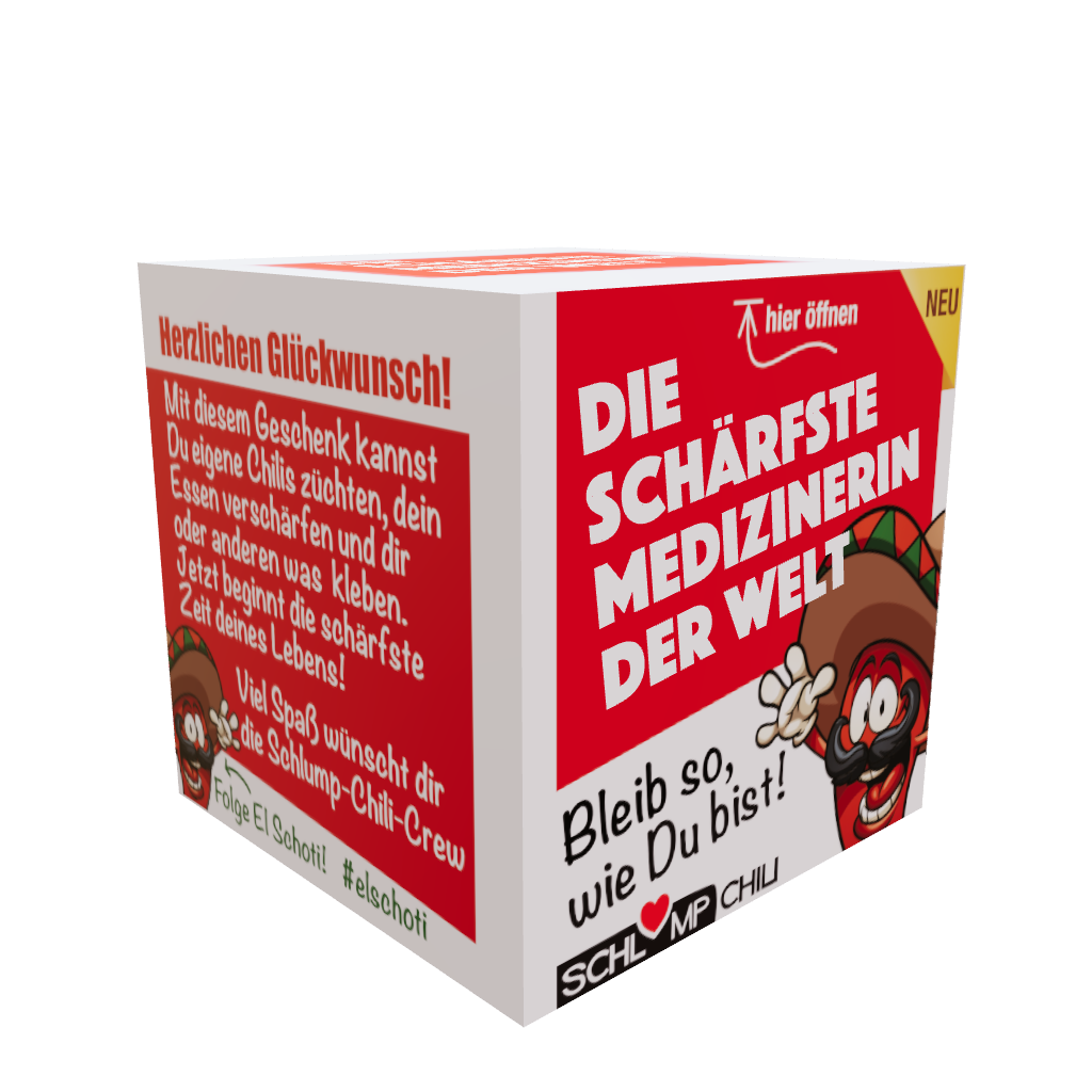 lustiges Geschenk für Medizinerin 3D Ansicht