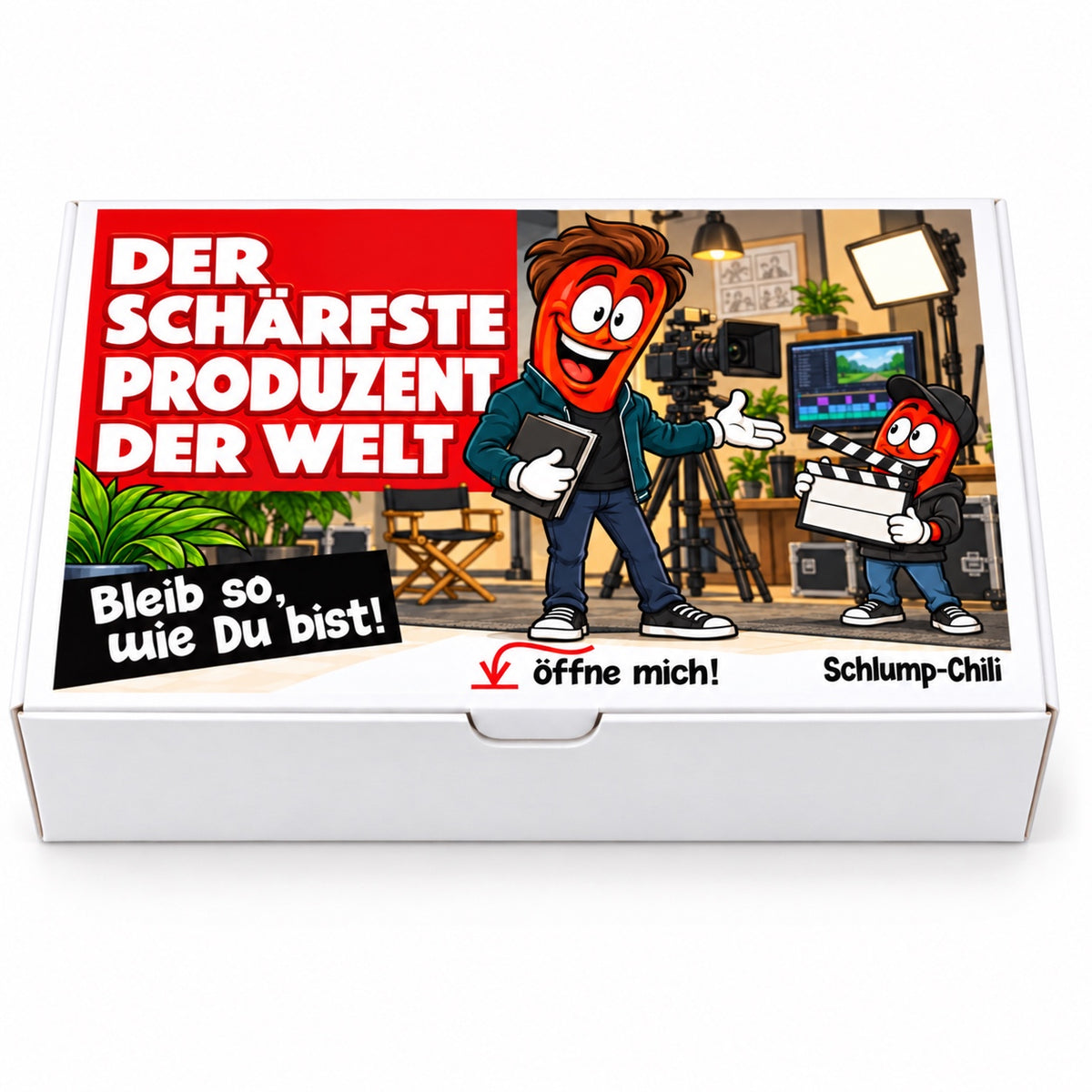 Der schärfste Produzent der Welt – Geschenkschachtel frontal