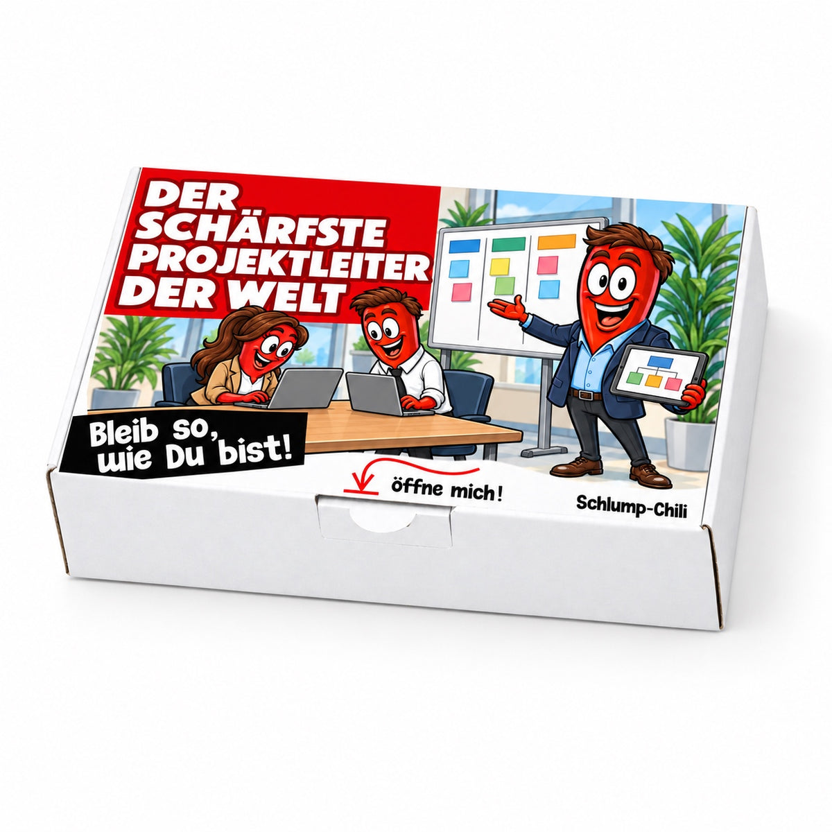 Der schärfste Projektleiter der Welt – Geschenkschachtel schräg